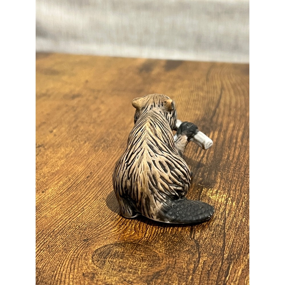 Franklin Porcelain Woodland Surprises Beaver Jacqueline B Smith '84 Figurine Vtg - Picture 9 of 11